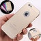 Apple iPhone 6/6S 4.7 Gold Acrylic Glass Back Cover Aluminum Metal Arc Bumper Case Cover maks korpuss
