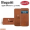 Bugatti BUGPOIPH6BR Ādas Maks ar izvelkamu siksniņu un lodziņu iPhone 6 4.7inch Brūns (EU Blister)