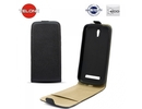 Telone Shine Pocket Slim Flip Case LG D160 L40 telefona maks vertikāli atverams Melns