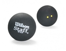 Wilson squash WILSON skvo&scaron;a bumbiņas STAFF Iepakojumā 2 gb. - double yellow dot