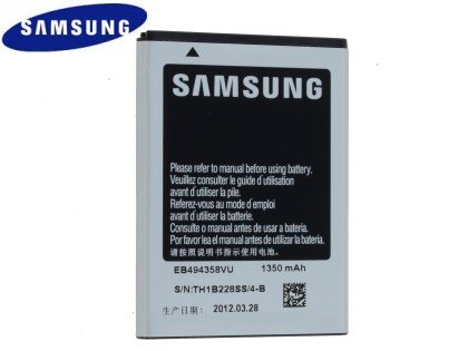 Samsung S5830/S5660 Galaxy Ace/Gio EB494358VU Original 1350mAh battery baterija akumulators
