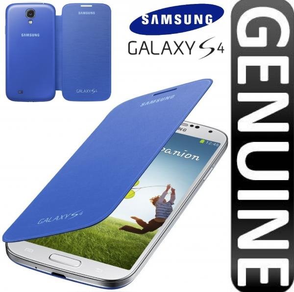 Samsung Galaxy i9500i9505 S4 IV Flip Case Book Cover EF-FI950BCEGWW light blue maks