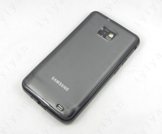 Samsung i9100/i9105 Galaxy S2/S2 Plus TPU Soft Back Case Cover Cleave Bumper Black maks