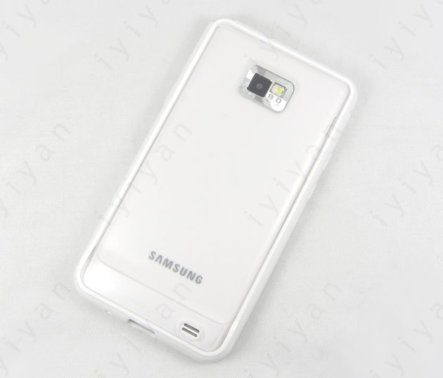 Samsung i9100/i9105 Galaxy S2/S2 Plus TPU Soft Back Case Cover Cleave Bumper White maks