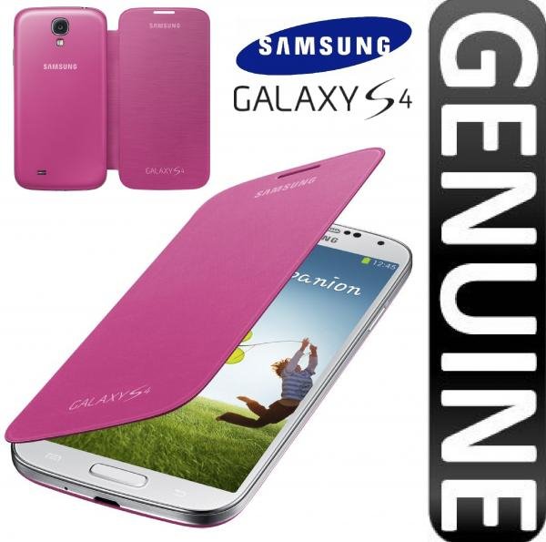 Samsung Galaxy i9500/i9505 S4 IV Flip case book cover EF-FI950BPEGWW pink maks