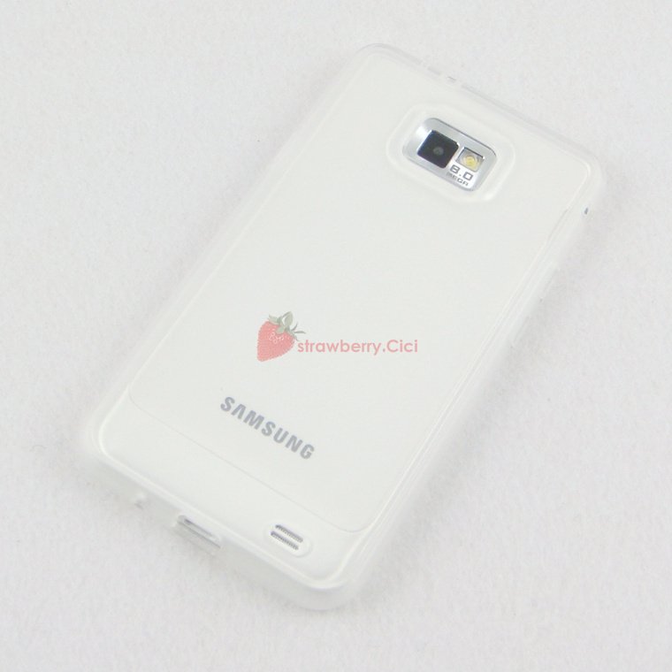 Samsung i9105/i9100 Galaxy S2 Silicone Soft Gel Case Cover Clear maks
