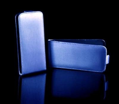 Samsung i9195/i9190 Galaxy S4 IV Mini Leather Flip Case Cover Blue maks