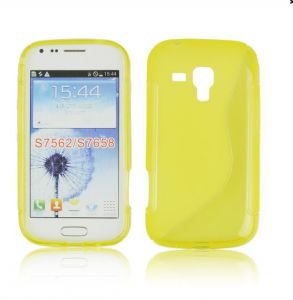 Samsung Galaxy Trend/Duos/Plus S7560/S7562/S7580 Silicone Soft Back Case Bumper Yellow maks