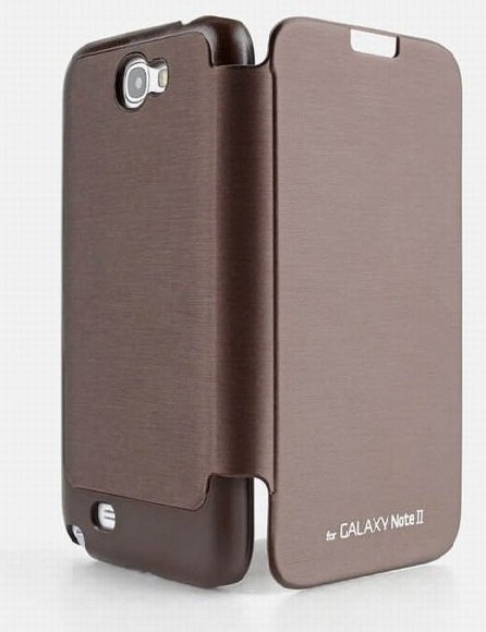 Samsung N7100 Galaxy Note 2 Wallet Flip Case Cover Brown maks