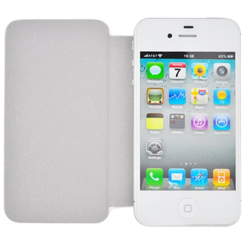 Samsung Galaxy S4 i9505 Elegant Toti Wallet Flip Cover Case White maks 