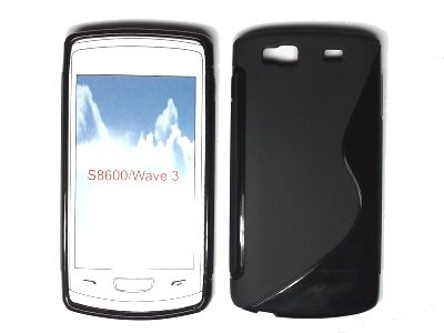 Samsung S8600 Wave 3 silicone case cover S-Line black maks silikona