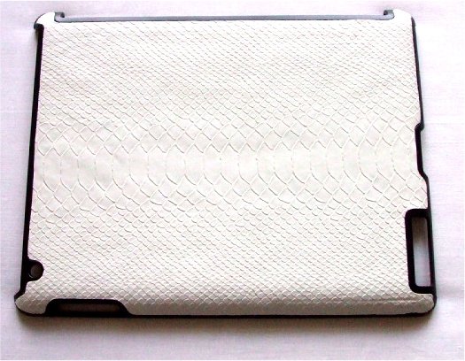 Apple iPad 2 3 4 White Crocodile Skin Back Case Cover maks vāciņš balts 