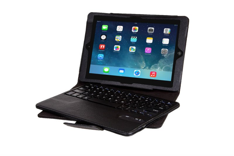 Apple iPad Air 5 Leather Keyboard Detachable Case Stand Cover Bluetooth Wireless klaviatūra maks