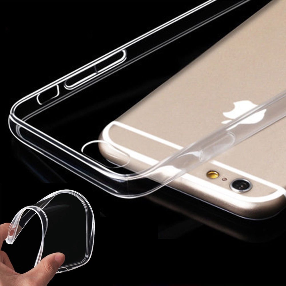 Apple iPhone 6/6S Soft Silicone Back Case Cover Bumper Clear maks