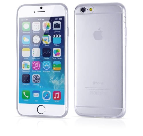 Apple iPhone 6/6S Plus Soft Silicone Back Case Cover Bumper Clear maks