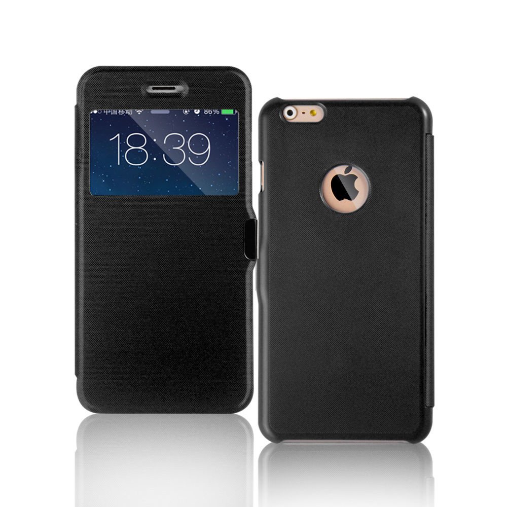 Apple iPhone 6/6S Plus 5.5 Flip Leather View Window Case Ultra Thin Cover Case maks 