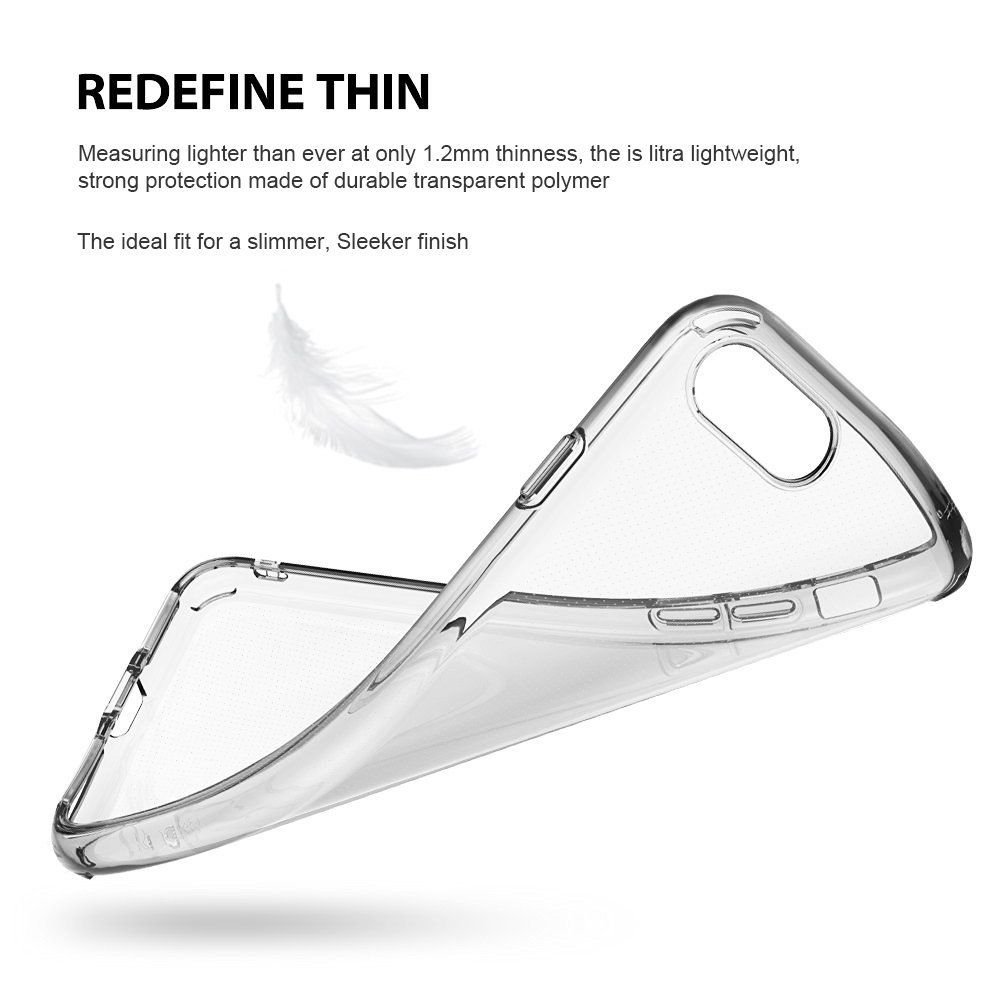 Apple iPhone 7 Plus/7S Plus Hybrid Skin Silicone Gel TPU Transparent Case Cover maks vāciņš