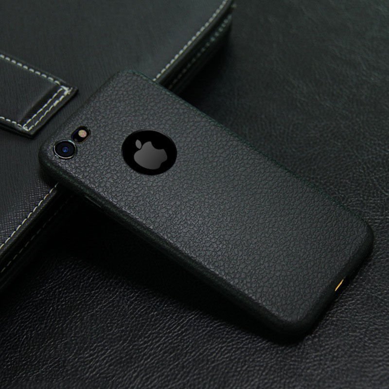 Apple iPhone 7/8 Luxury Ultra-thin Slim PU Leather Soft Back Case Cover maks vāciņš