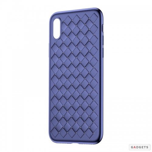 iPhone X Baseus Weaving Maciņ&scaron; (Zils)