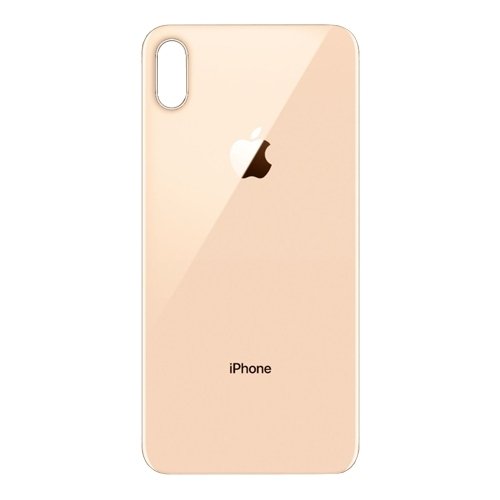 iPhone Xs Max Aizmugurējais stikla panelis (Zelta)