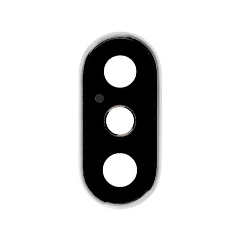 iPhone X Kameras Stikls ar RÄ?mi (Balts)