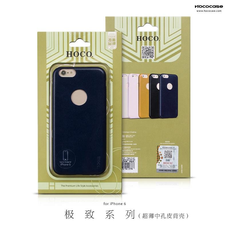 Apple Iphone 6 Genuine Hoco Real Leather Ultra Slim Fit Series Back Cover Case maks