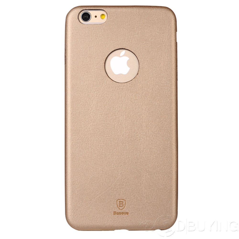 Apple iPhone 6 4.7 Gold Leather Ultra Thin Slim Back Protector Case Cover maks