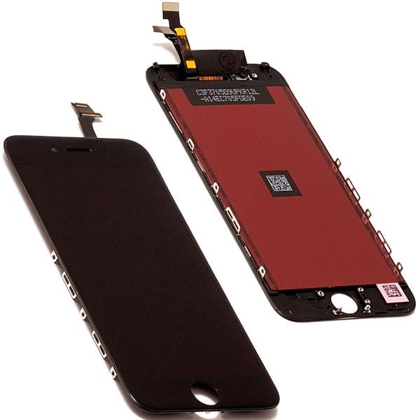 Apple iPhone 6 ekrāns ar nomaiņu display touch screen displejs stikls black melns