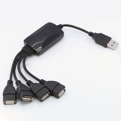 High Speed 4 PORT USB 2.0 Hub PC/MAC Laptop ADAPTER D10