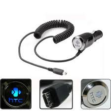 HTC LED logo car charger 12V auto lādētājs uzlādes ierīce