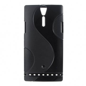 Sony (Ericsson) Xperia S ST26i/LT26i/LT26W S Curve Silicone Back Case Cover Black maks