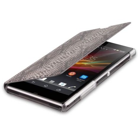 Sony Xperia Z1 Book Slim Pale Cobra Case Cover maks C6903