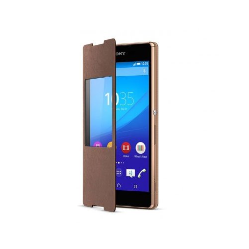 Sony SCR 30 Original StyleUp S- View Flip Cover Case S-View Brown SCR30 maks brūns 
