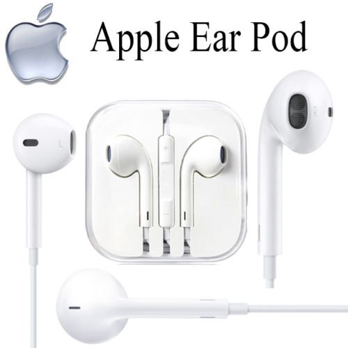 Apple iPhone 4/4S/5/5S/5C/6/6S Plus Genuine Original MD827ZM/A Headphone Earpods Earbuds Earphones Handsfree With Mic austiņas
