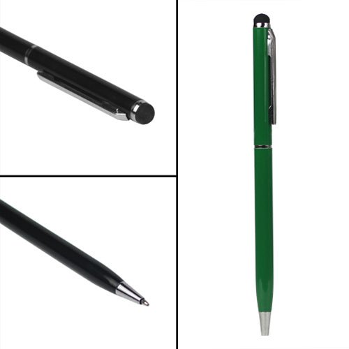 Stylus Ballpoint Metal Pen iPad iPod iPhone Galaxy ATIV Tab Note Sony Xperia Z Samsung LG Nokia HTC ZTE Asus Acer Tablet Smartphone Green