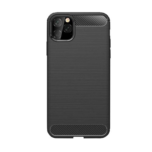 iPhone 11 Pro Carbon Style Silikona Maciņ&scaron; (Melns)