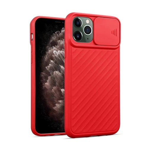 iPhone 12 Pro Max Silikona Macins ar kameras aizsargu (Sarka