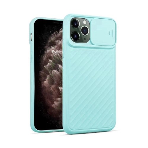 iPhone 12 Pro Max Silikona Macins ar kameras aizsargu (Gaiši