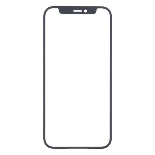 iPhone 12 Mini Aizsargstikls ar melnu ramiti