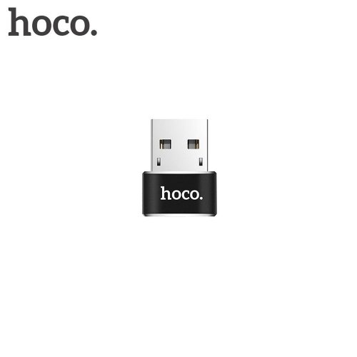 Adapters and other accessories Hoco UA6 OTG USB Male to Type C Female Adapter black