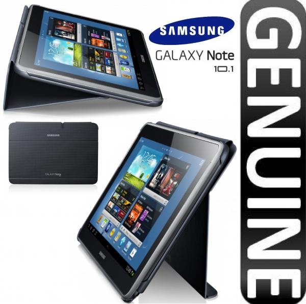 Samsung N8000/N8010 Galaxy Note 10.1 Diary Book cover ultra thin case black grey anthrazit maks original (EFC-1G2NGECSTD)