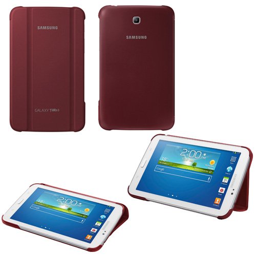 Samsung Galaxy Tab 3 T210/T211 7.0 Genuine Book Cover Case Red maks EF-BT210BREGWW	
