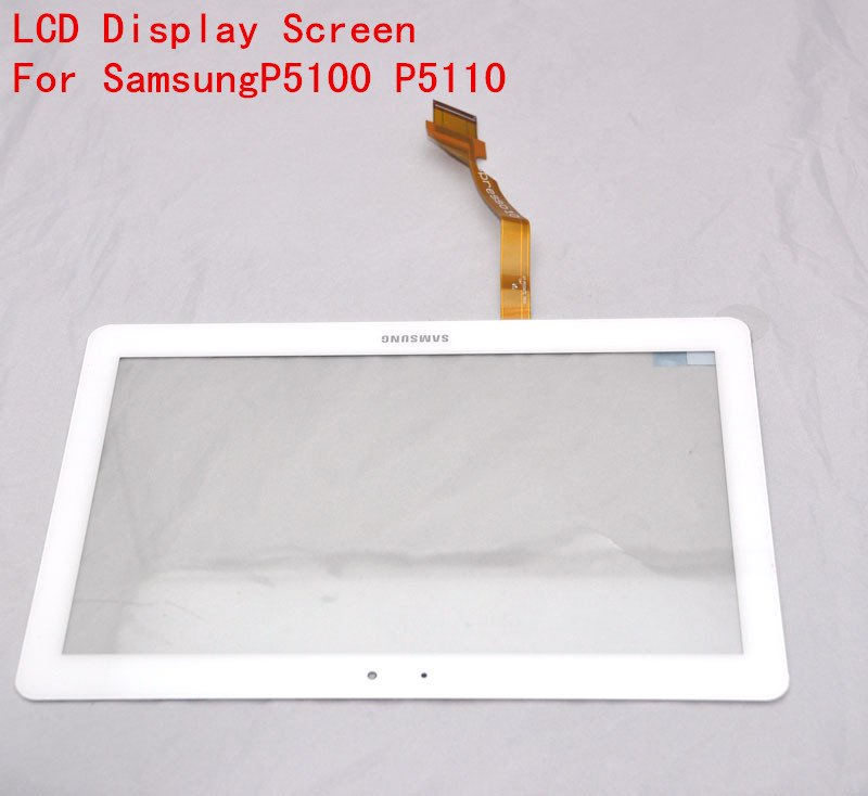 Samsung Galaxy Tab 2/Note P5100/P5110/N8000/N8010 10.1 ar nomaiņu Touch Screen Display Digitizer Panel Front White displejs ekrāns
