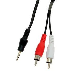 Sbox 3.5-2RCA-M/M-2/R 3.5mm M.->2 X RCA M, 2M