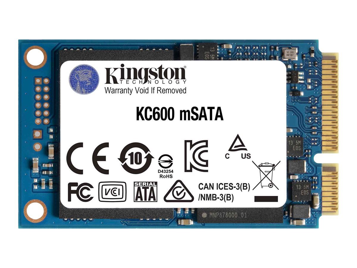 Kingston KC600 512GB SATA3 mSATA SSD