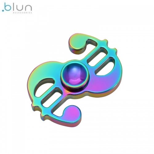 Blun Hameleona krāsas Dollar formas Anti-Stresa Fidget aksesuārs no Metāla (Metāla kārbā)