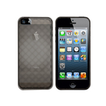 Apple iPhone 5 Stylish Gel Silicone Case cover Bumper Transparent maks silikona