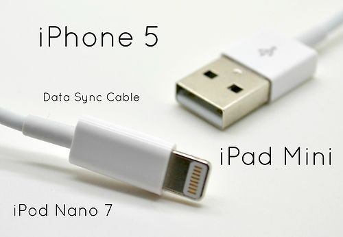 Apple iPhone 5 iPod Touch 5 Nano 7 iPad 4 Retina Mini data cable charger datu kabelis lādētājs