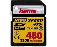 HAMA SDHC 32GB CLASS 6 HIGH SPEED
