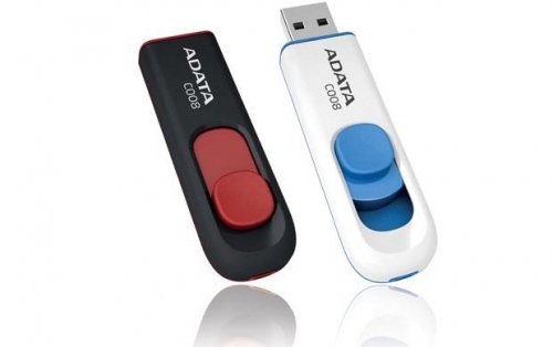 Adata MEMORY DRIVE FLASH USB2 32GB/BLACK/RED AC008-32G-RKD A-DATA